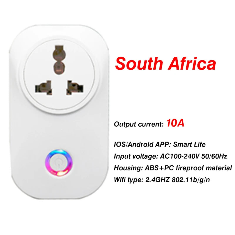EU Smart Plug WiFi Socket power energy meter 10A/16A Power Monitor Wattmeter Timing Function watt meter Tuya SmartLife APP