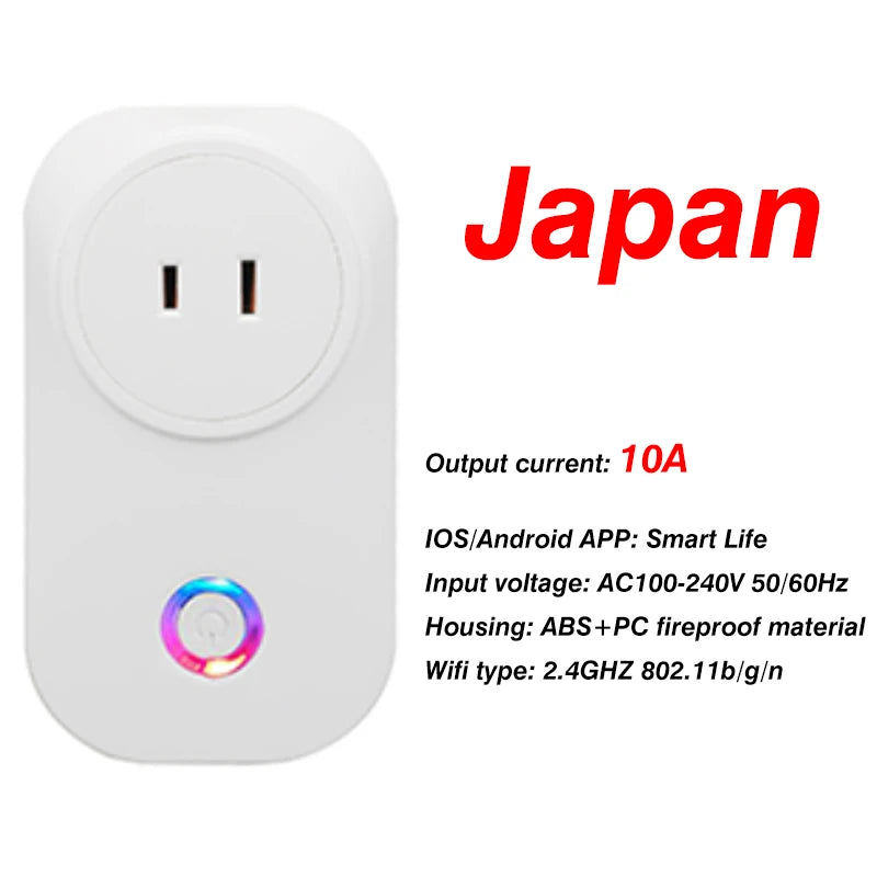 EU Smart Plug WiFi Socket power energy meter 10A/16A Power Monitor Wattmeter Timing Function watt meter Tuya SmartLife APP