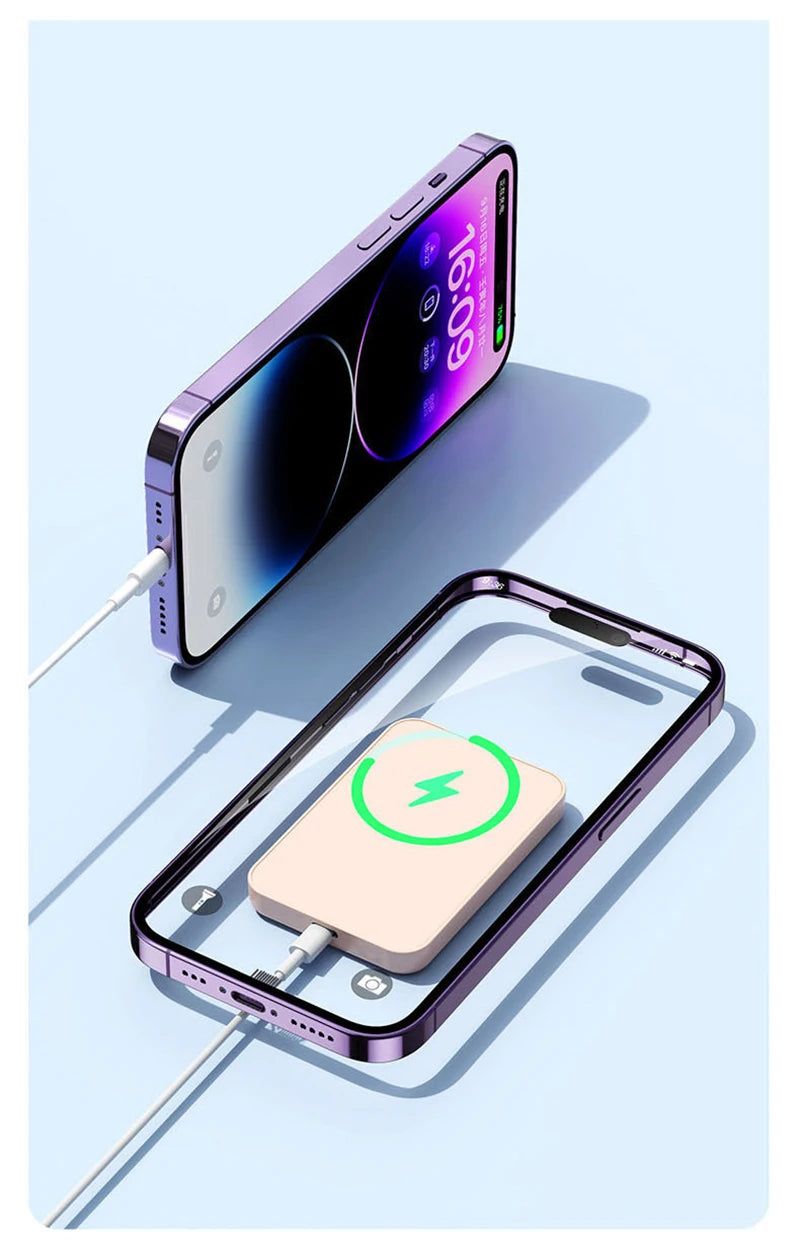 Fast Charging with Wireless Charger Portable Battery for iPhone