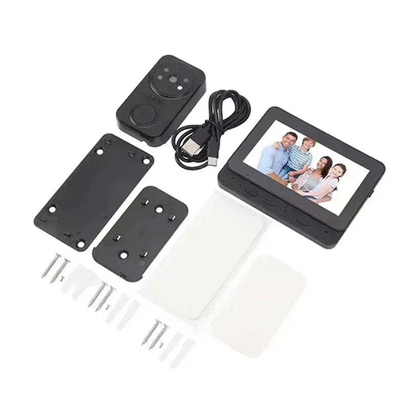 Smart Video Doorbell Camera Wireless, 1080P HD with Night Vision, 2.4G WiFi, Motion Detection, 2-Way Audio, and Cloud Service