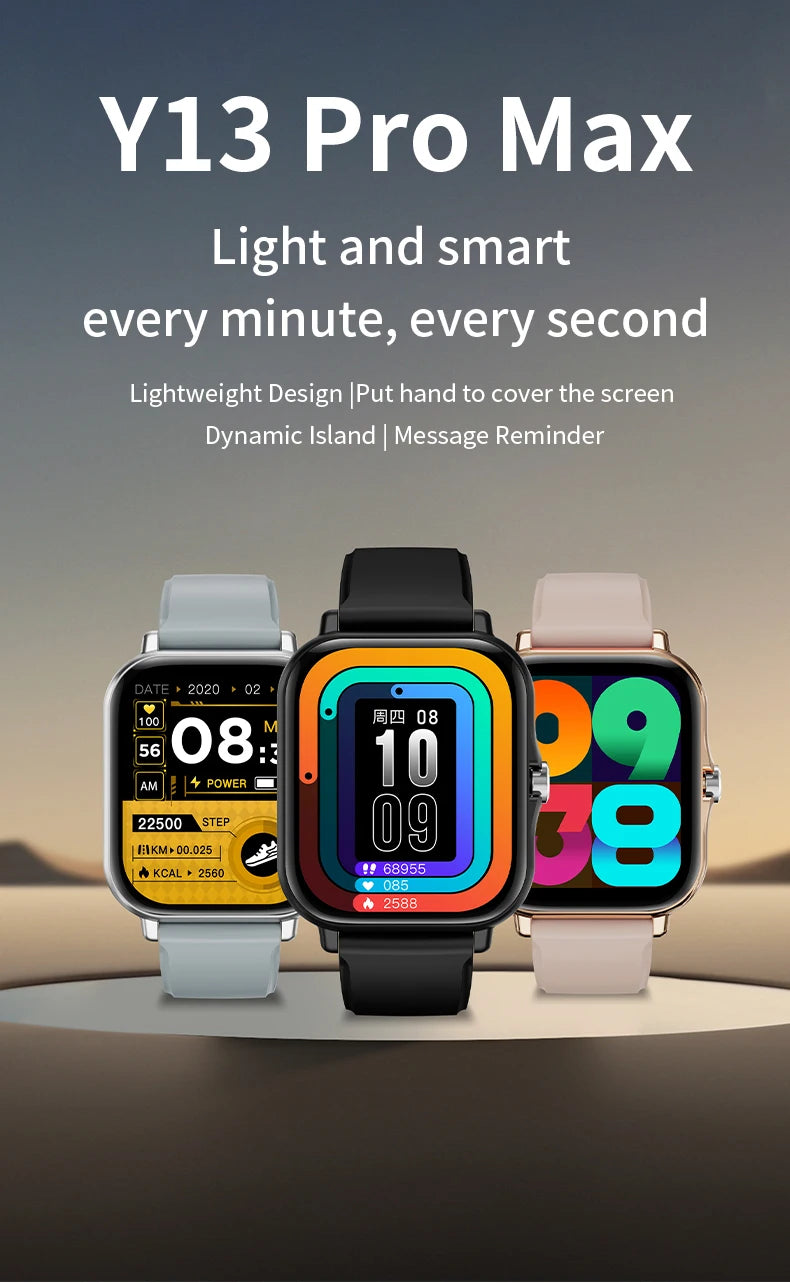 LAXASFIT 2026 New Y13 Pro Max Smart Watch