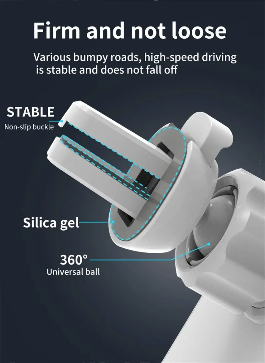 Car Phone Holder Stand Mount 30W Magnetic Car Wireless