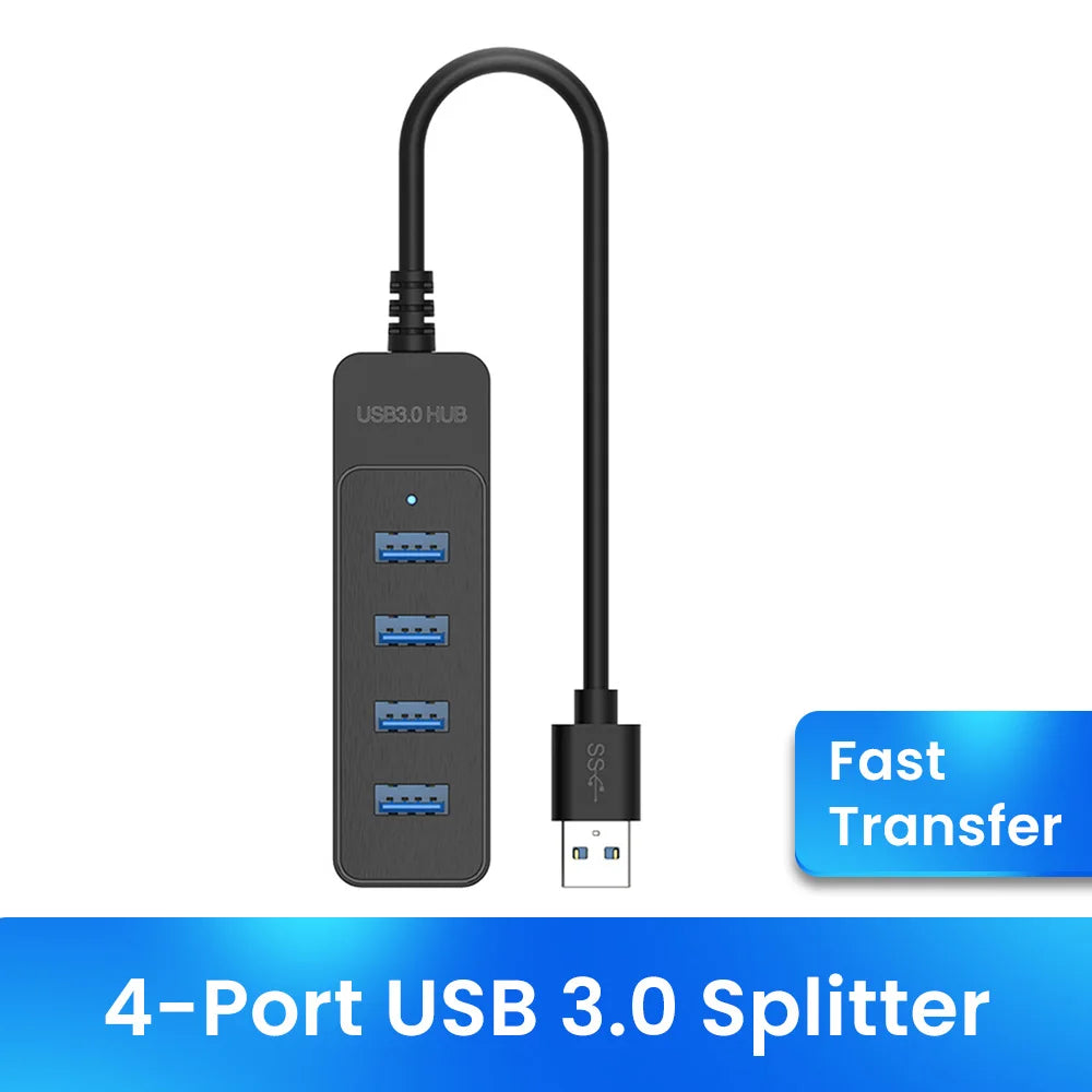 USB 3.0 HUB 4 Port Multi USB 3.0 Splitter Hub