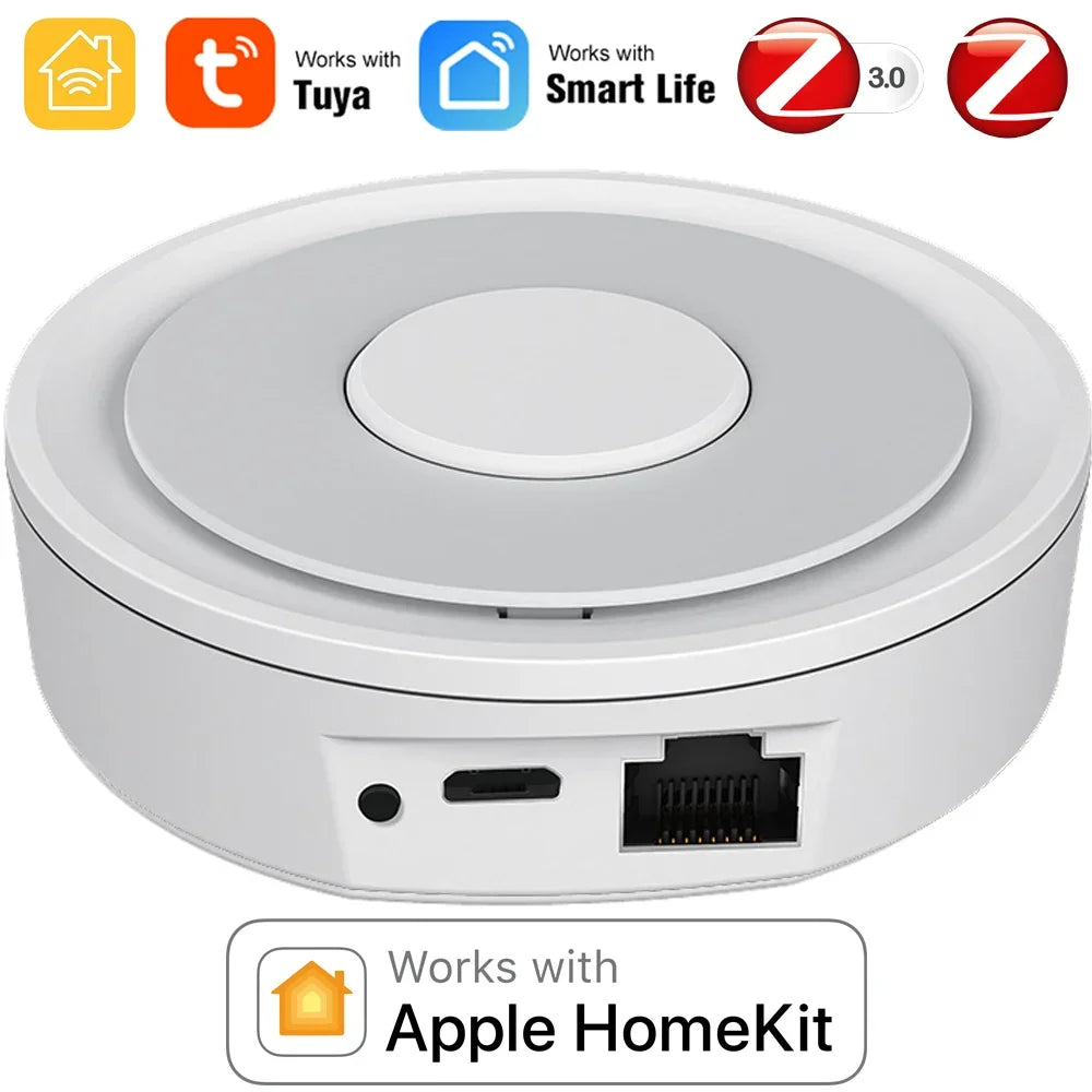 Tuya Smart Life ZigBee Smart Wireless/Wired Gateway Hub Home Smart Bridge Remote Linkage Devices WiFi Central Control Host