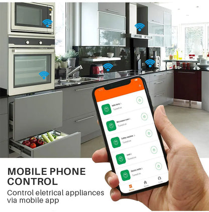 EU Smart Plug WiFi Socket power energy meter 10A/16A Power Monitor Wattmeter Timing Function  watt meter Tuya SmartLife APP