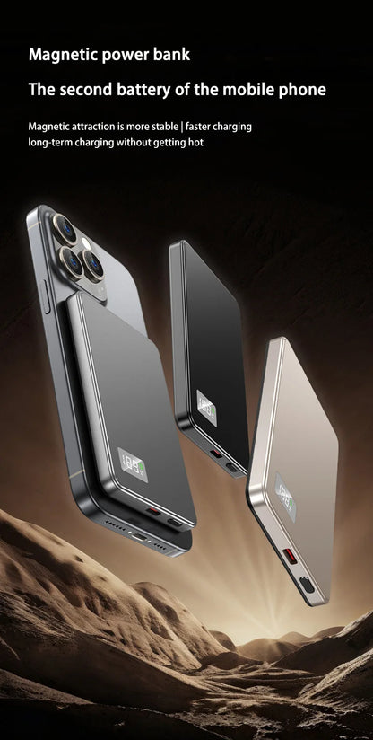 500000mAh Magnetic Wireless Power Bank 3in1 PowerBank