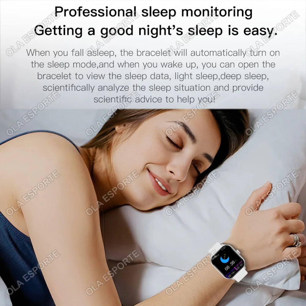 Smart Watch Men 2.01 Inch AMOLED Screen Waterproof 