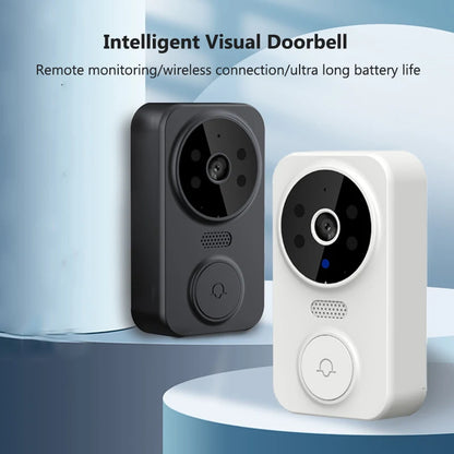 WiFi Smart Video Doorbell Camera Night Vision Smart Visual Doorbell Tuya APP Remote Monitoring Door Bell for Home Security