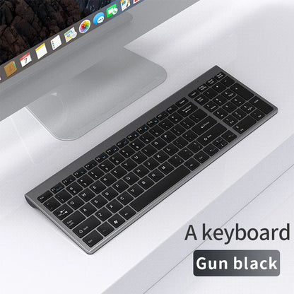 Bluetooth 5.0 &amp; 2.4G Wireless Keyboard and Mouse Combo Mini Multimedia Keyboard Mouse Set for Laptop PC TV iPad Macbook Android