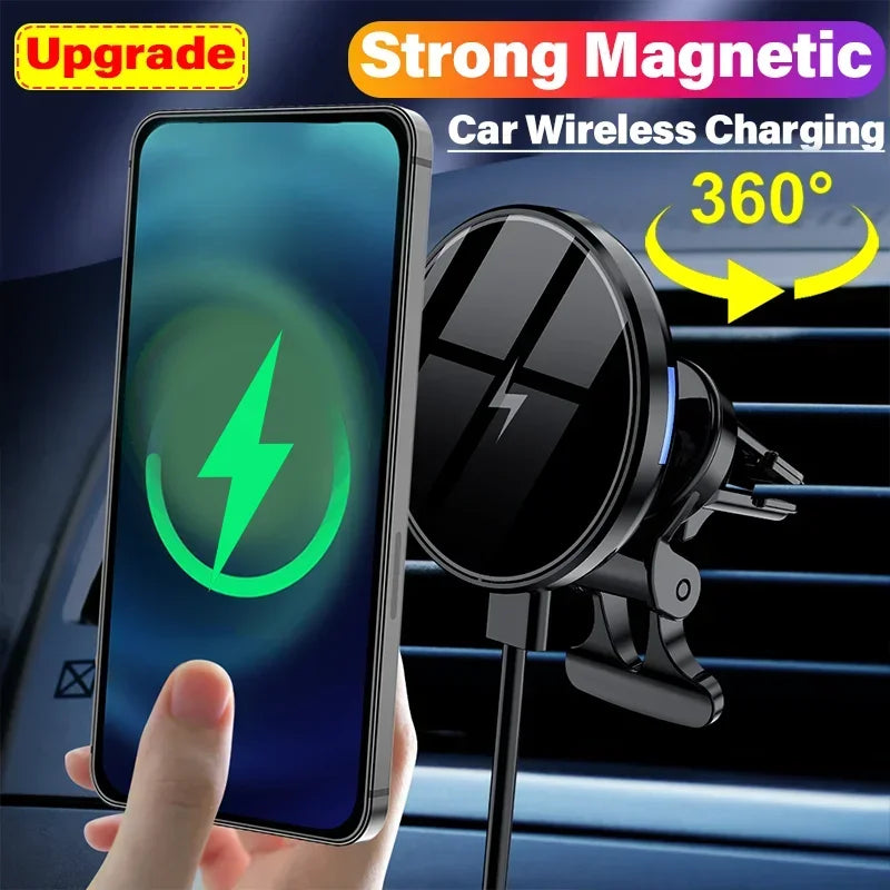 Magnetic Car Wireless Charger Mount for iPhone 