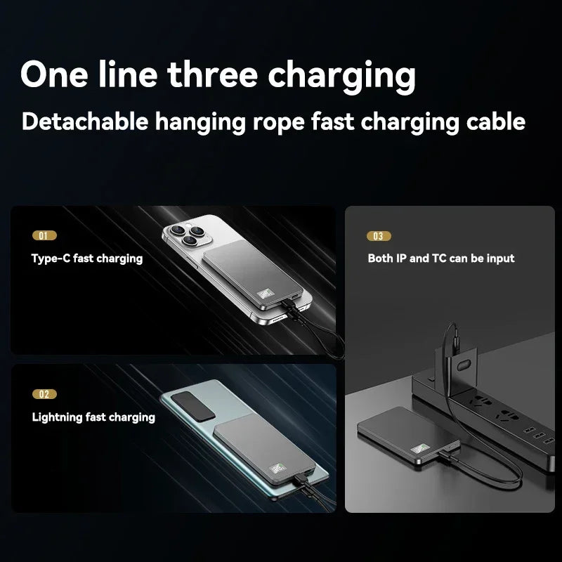 500000mAh Magnetic Wireless Power Bank 3in1 PowerBank