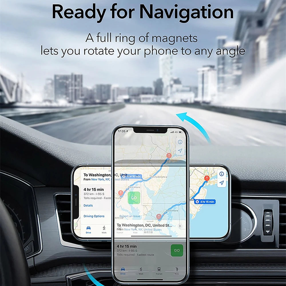 Magnetic Wireless Car Charger Mount 30W Fast Charging 