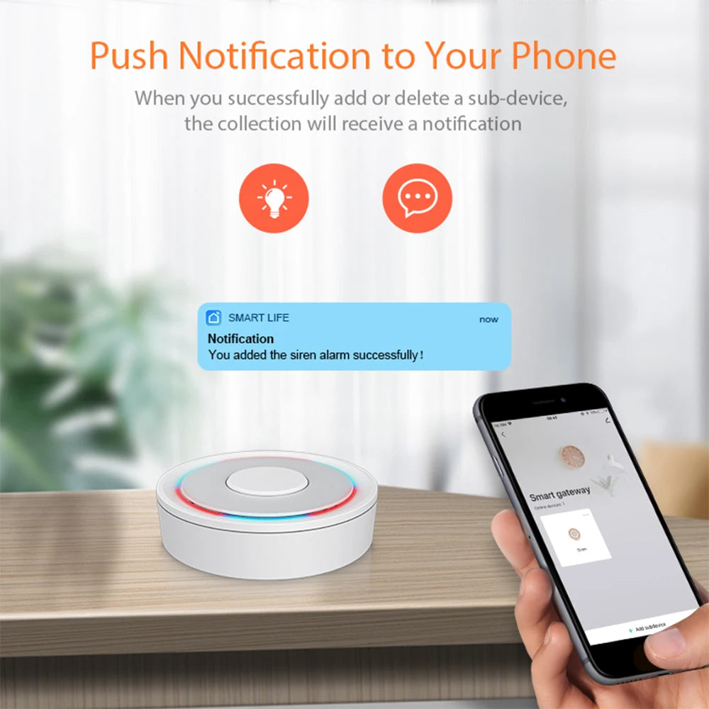 Tuya Smart Life ZigBee Smart Wireless/Wired Gateway Hub Home Smart Bridge Remote Linkage Devices WiFi Central Control Host