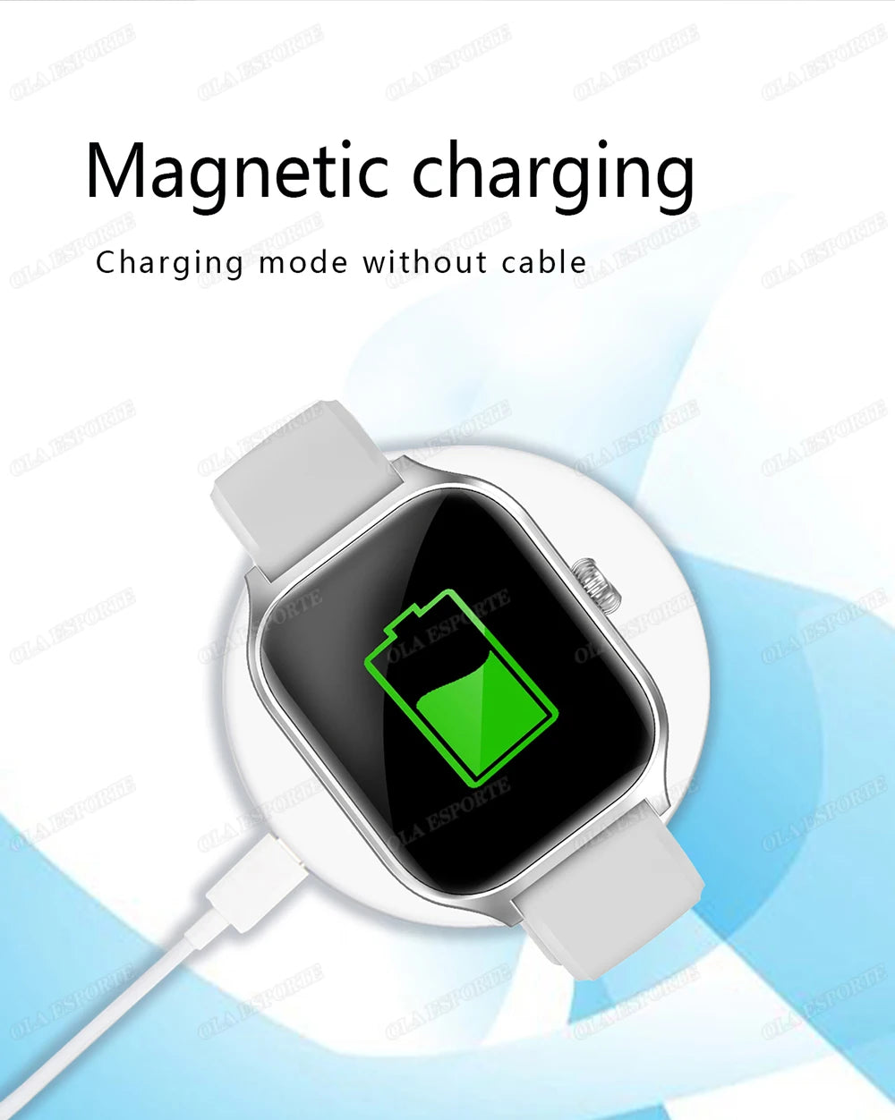 Smart Watch Men 2.01 Inch AMOLED Screen Waterproof 