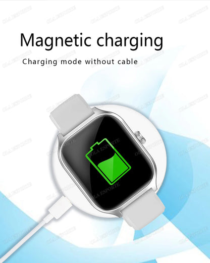 Smart Watch Men 2.01 Inch AMOLED Screen Waterproof 