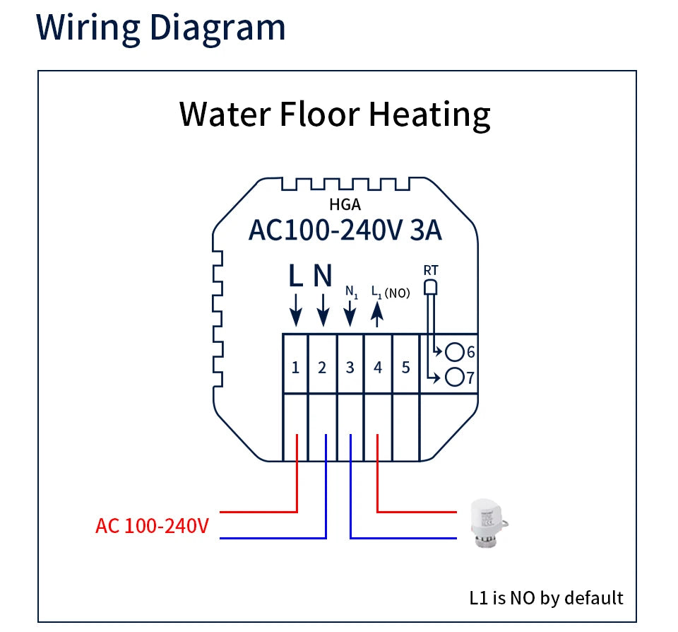 Smart Thermostat Wifi/NO Wifi Tuya Electric Floor Heating Temperature Controller Water/Gas Boiler Smart Life Work With Alexa