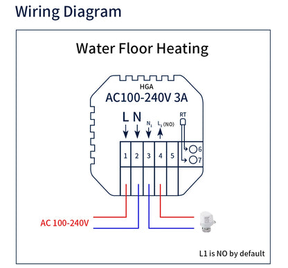 Smart Thermostat Wifi/NO Wifi Tuya Electric Floor Heating Temperature Controller Water/Gas Boiler Smart Life Work With Alexa