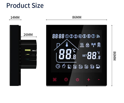 WiFi Smart Thermostat Temperature Controller Tuya Smart Life For Floor Heating Electric/Water Gas Boiler Works With Alexa Alice