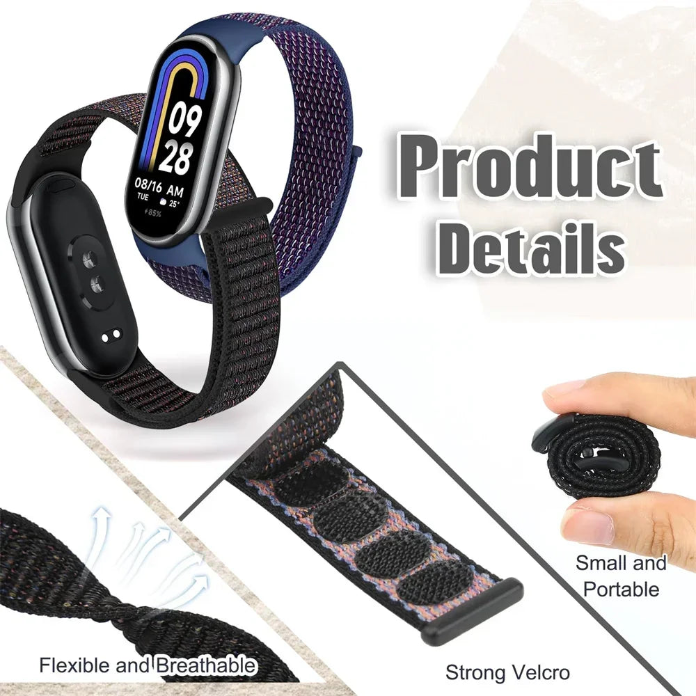 Nylon Loop Sports Strap for Xiaomi Mi Band