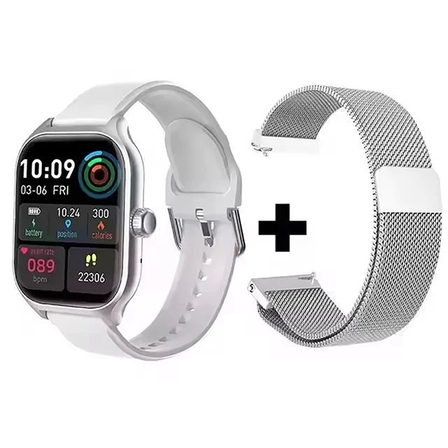Smart Watch Men 2.01 Inch AMOLED Screen Waterproof 