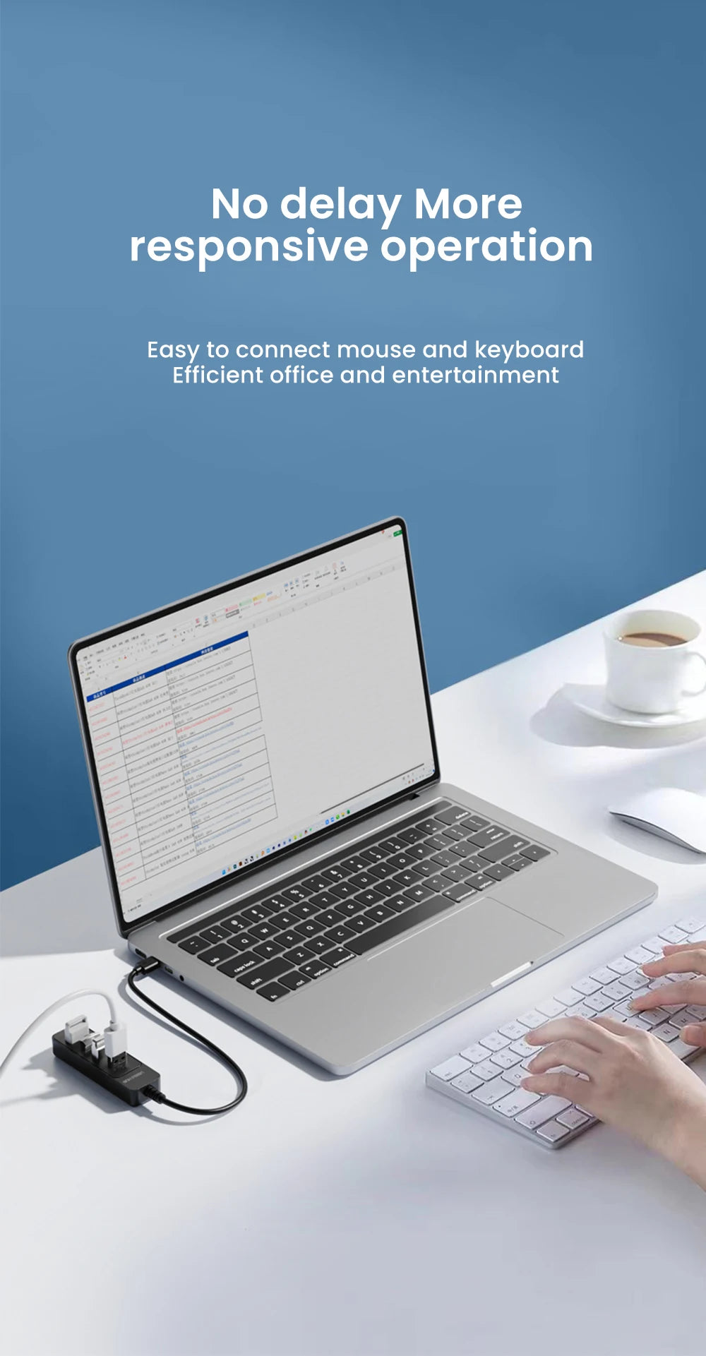 USB 3.0 HUB 4 Port Multi USB 3.0 Splitter Hub