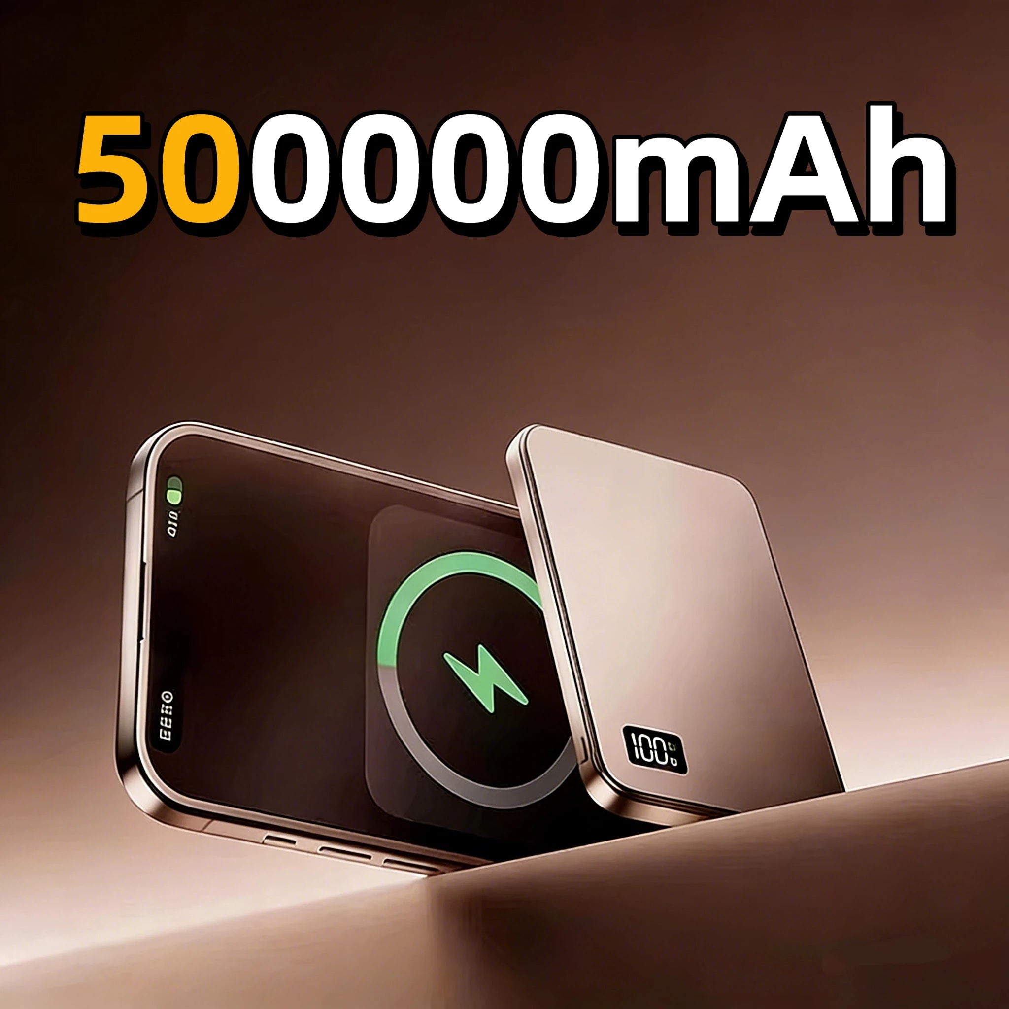 500000mAh Magnetic Wireless Power Bank 3in1 PowerBank