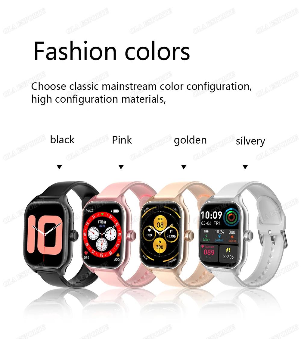 Smart Watch Men 2.01 Inch AMOLED Screen Waterproof 