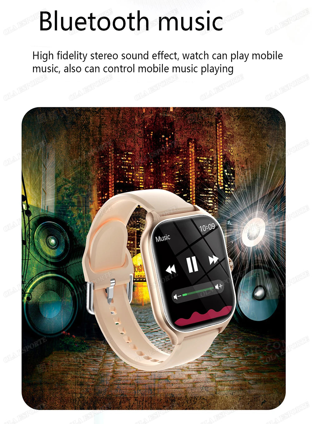 Smart Watch Men 2.01 Inch AMOLED Screen Waterproof 