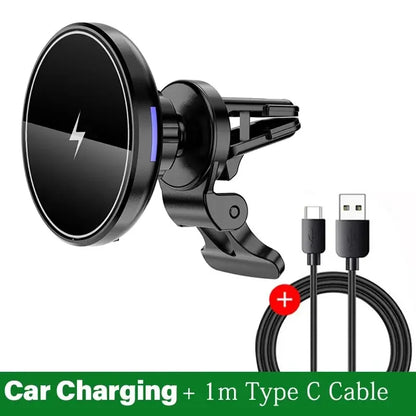 Magnetic Car Wireless Charger Mount for iPhone 