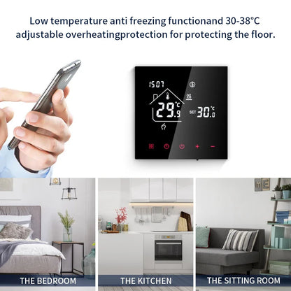 WiFi Smart Thermostat Temperature Controller Tuya Smart Life For Floor Heating Electric/Water Gas Boiler Works With Alexa Alice