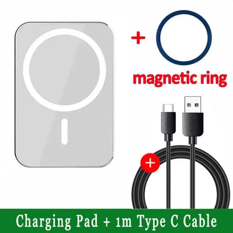 Car Phone Holder Stand Mount 30W Magnetic Car Wireless