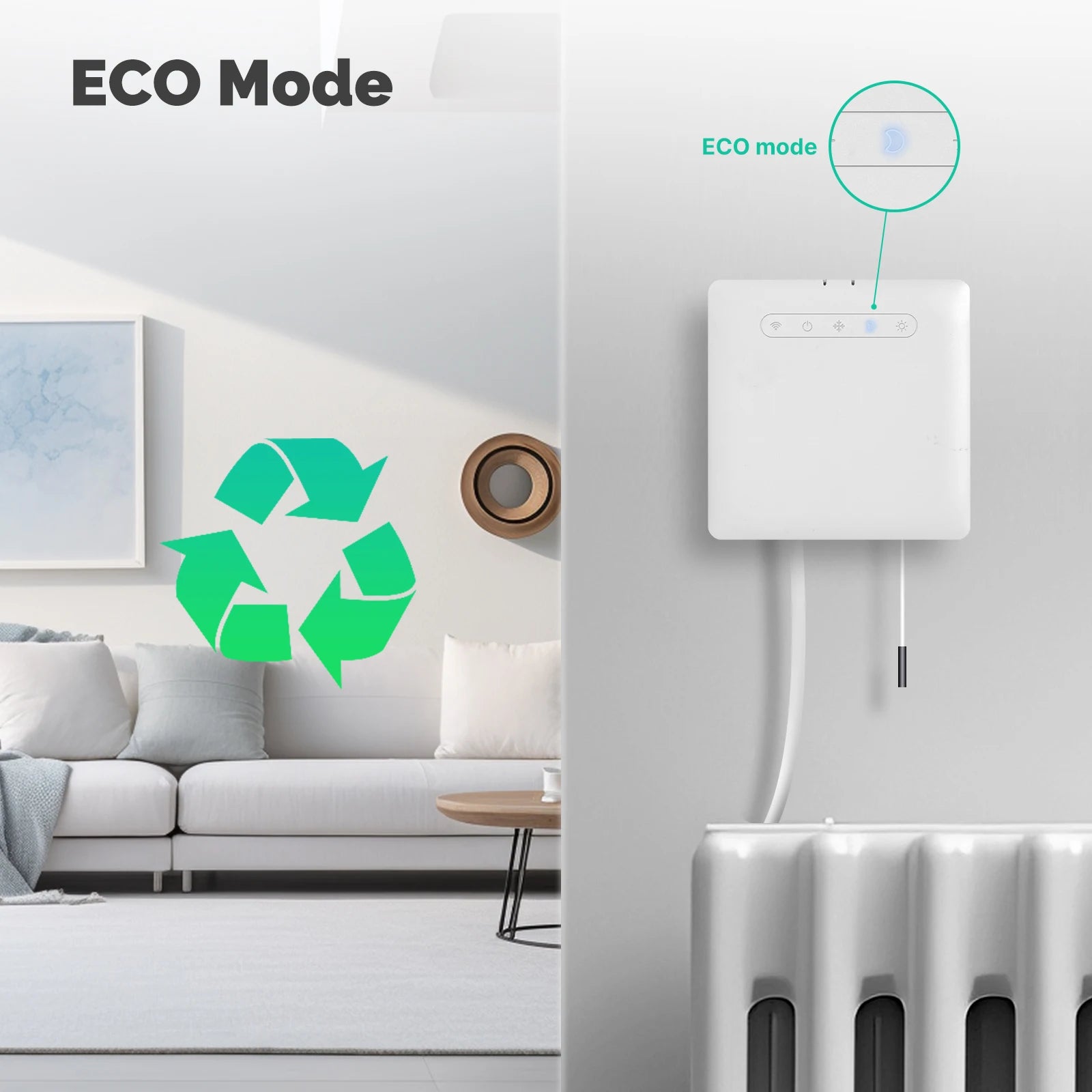 Wifi Smart Thermostat For Pilot Wire Heating Radiator Support Ecowatt Electricity Monitoring App Remote Control Alexa GoogleHome