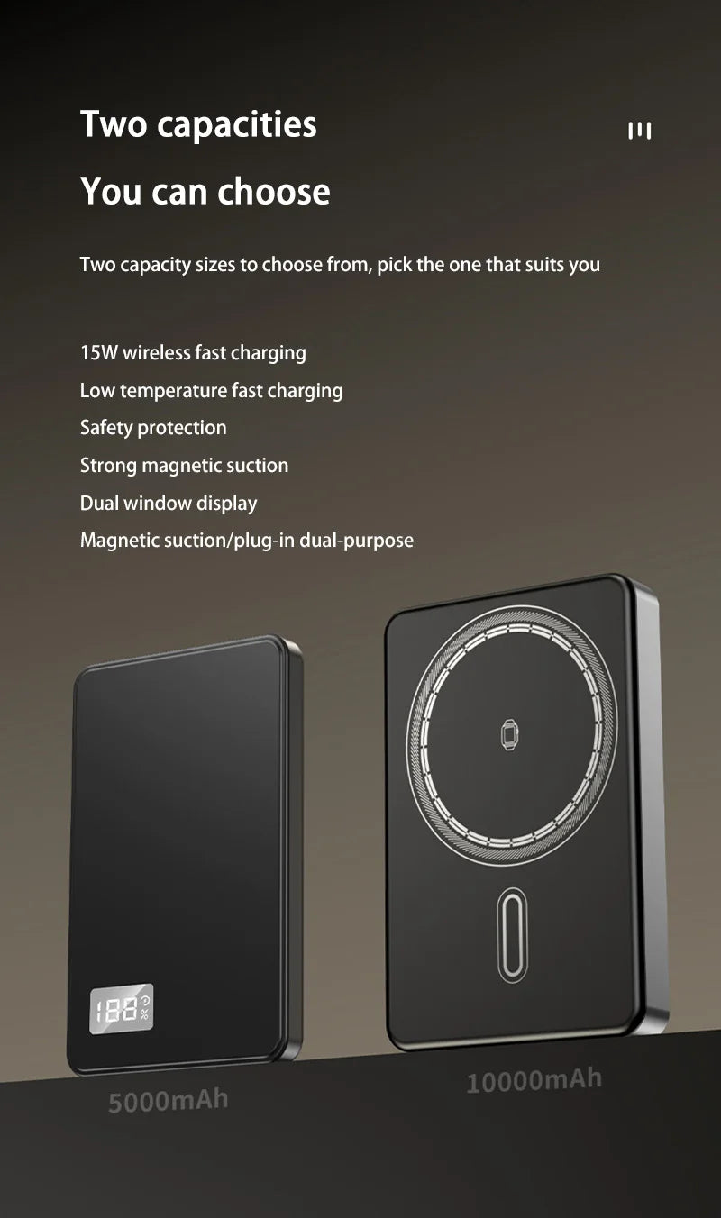 500000mAh Magnetic Wireless Power Bank 3in1 PowerBank