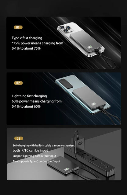 500000mAh Magnetic Wireless Power Bank 3in1 PowerBank