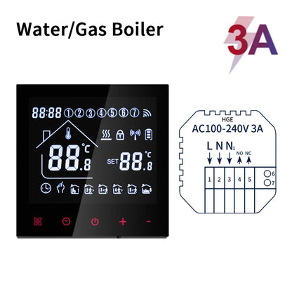 WiFi Smart Thermostat Temperature Controller Tuya Smart Life For Floor Heating Electric/Water Gas Boiler Works With Alexa Alice