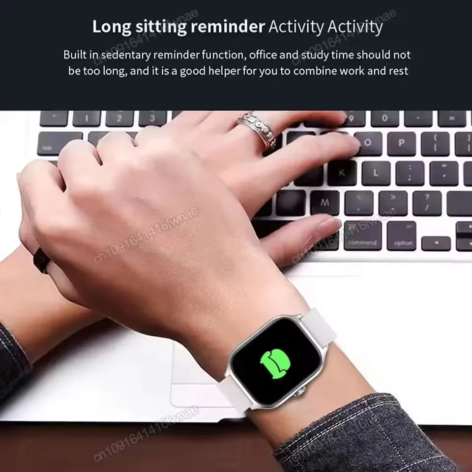 Smart Watch Men 2.01 Inch AMOLED Screen Waterproof 
