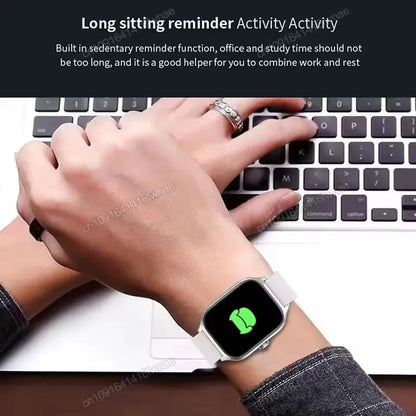 Smart Watch Men 2.01 Inch AMOLED Screen Waterproof 
