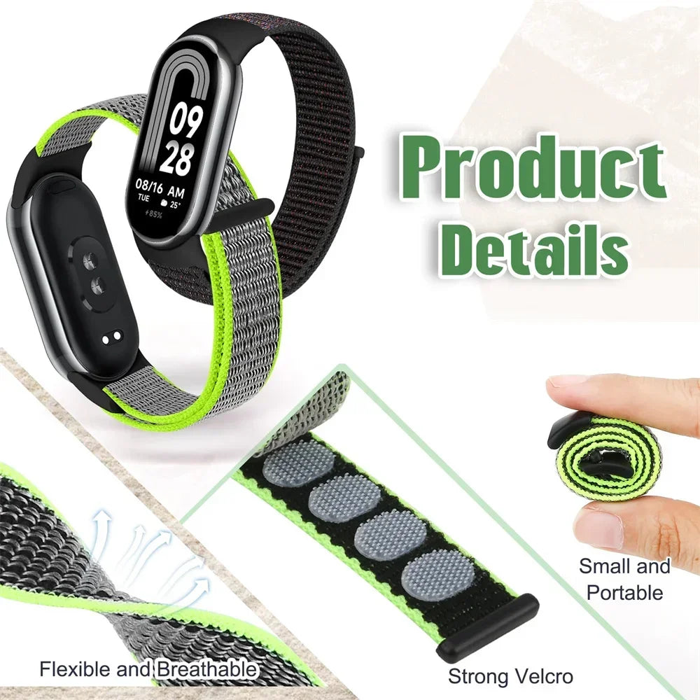 Nylon Loop Sports Strap for Xiaomi Mi Band