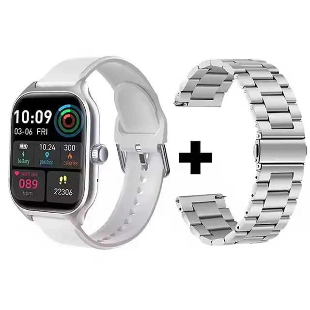 Smart Watch Men 2.01 Inch AMOLED Screen Waterproof 
