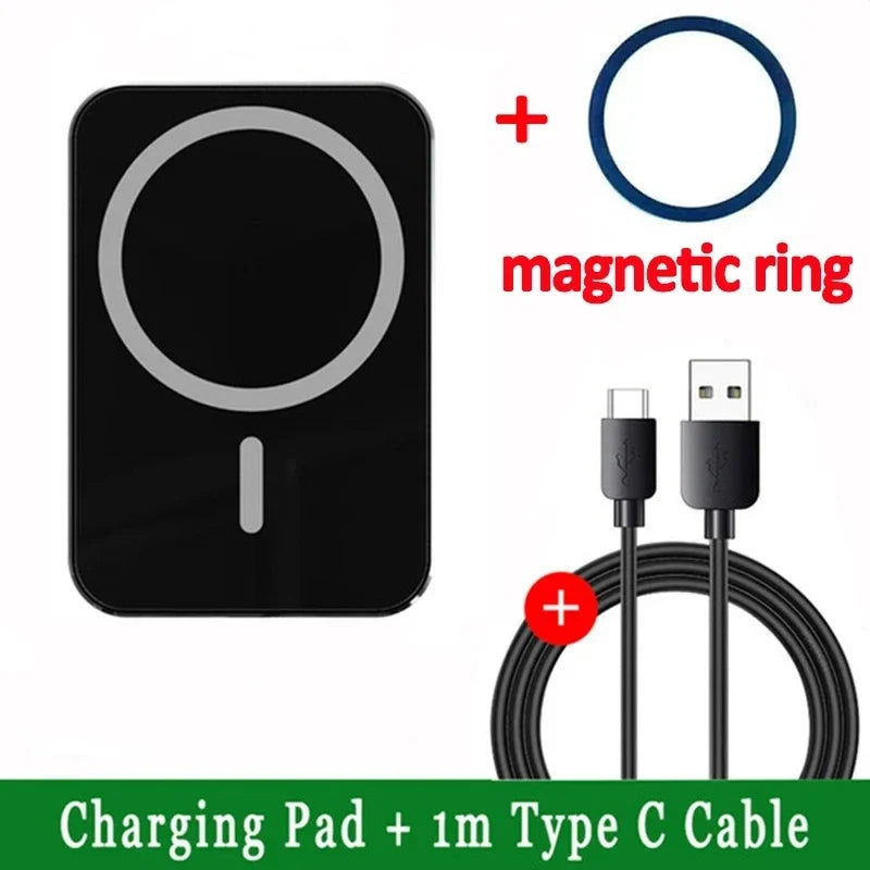 Car Phone Holder Stand Mount 30W Magnetic Car Wireless
