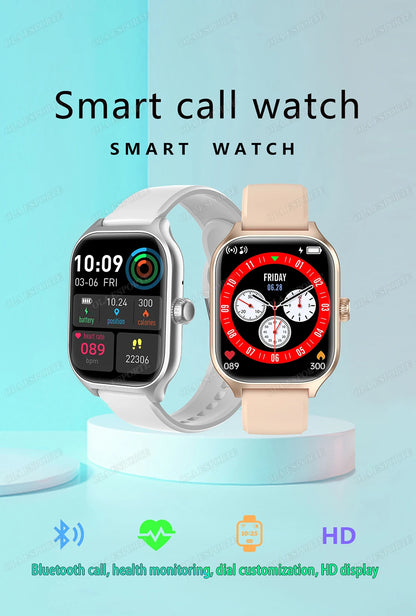Smart Watch Men 2.01 Inch AMOLED Screen Waterproof 